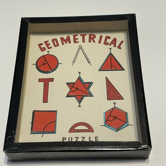 Vtg Geometrical Puzzle B Shackman Child Adult - Picture 4 of 7